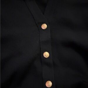 Harrods Black Knitwear with Gold Accents